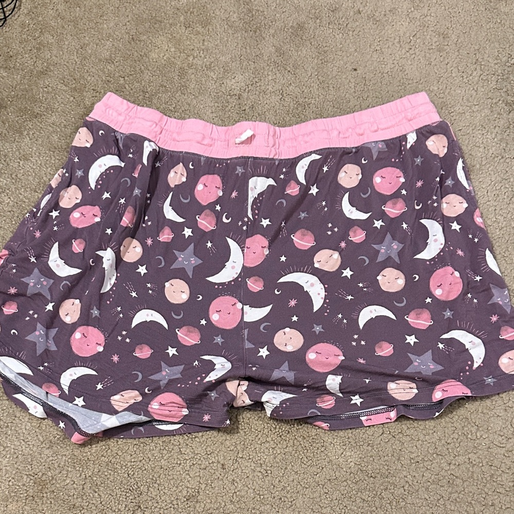 Little Sleepies Purple and Pink Moon Pajama Set - Picture 2 of 6